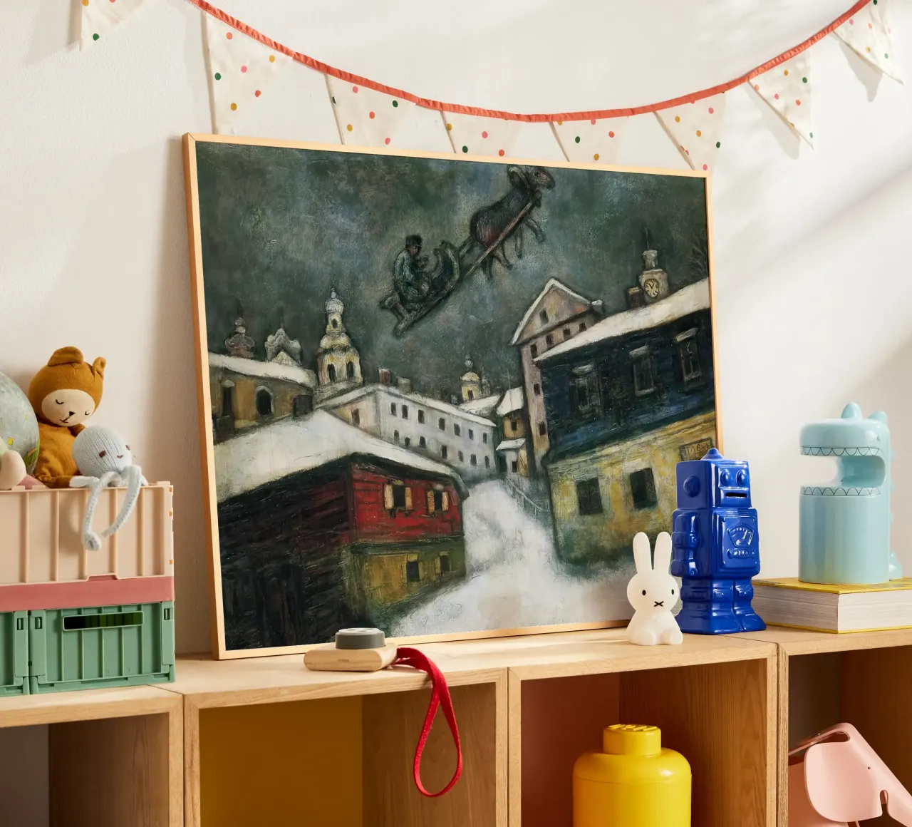 Marc Chagall Villaggio russo poster da MC Exhebition