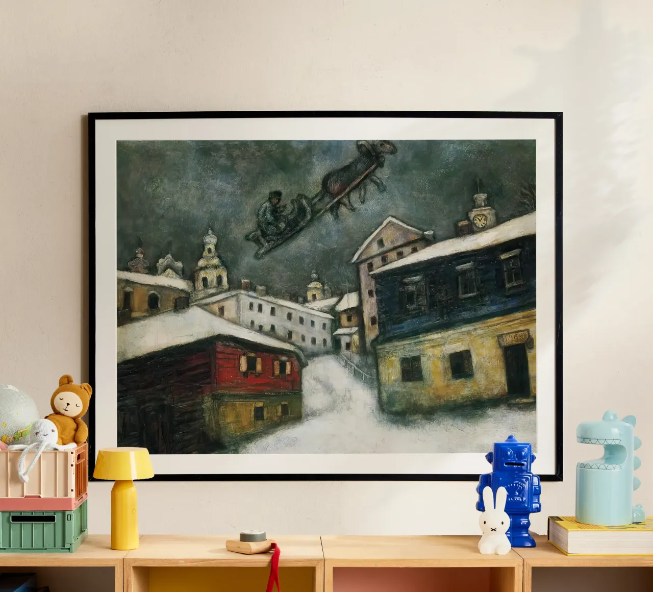 Marc Chagall Villaggio russo poster da MC Exhebition