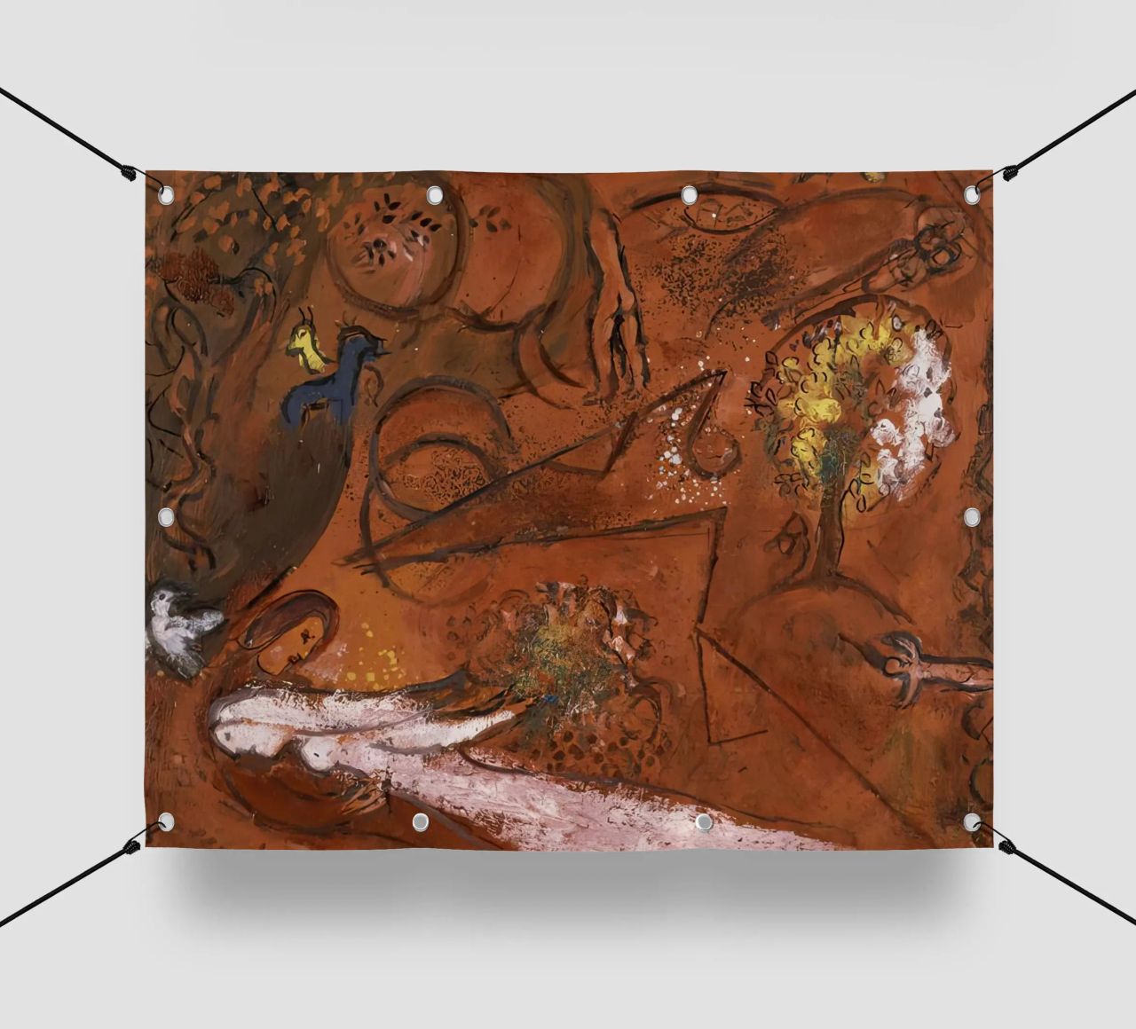 Marc Chagall Cantico dei Cantici I telo in pvc da MC Exhebition