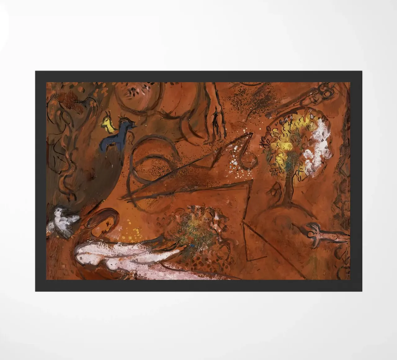Marc Chagall Song of Songs I doormat by MC Exhebition