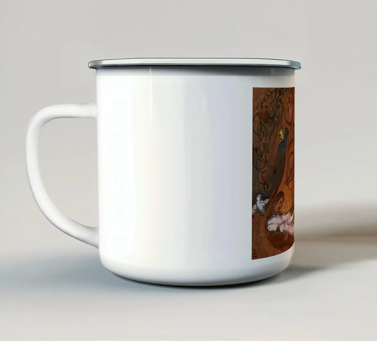 Marc Chagall Lied der Lieder I Emaille Tasse von MC Exhebition