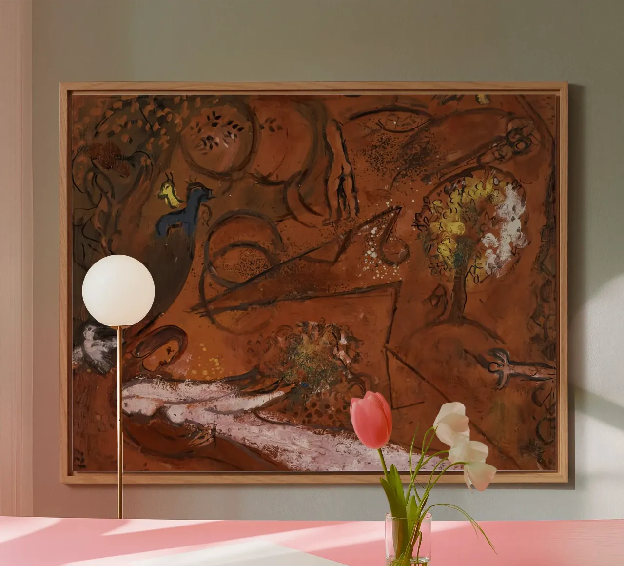 Marc Chagall Cantico dei Cantici I pannello forex da MC Exhebition
