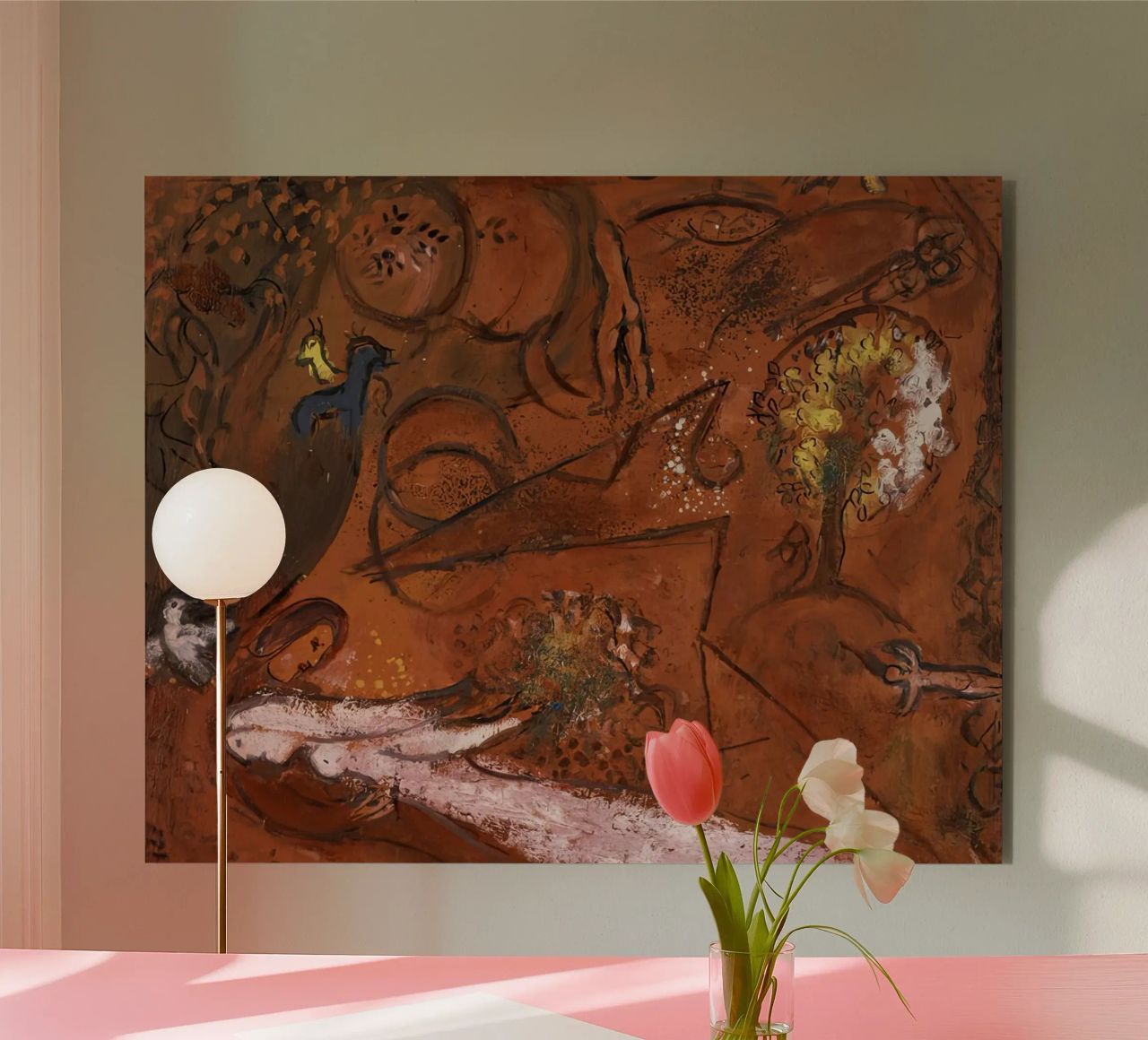Marc Chagall Cantico dei Cantici I alluminio dibond da MC Exhebition