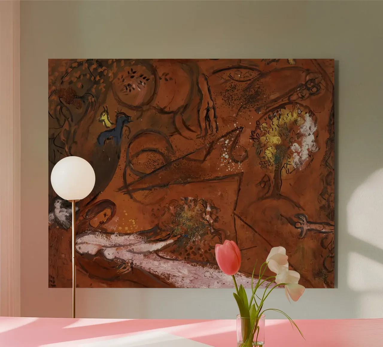 Marc Chagall Cantico dei Cantici I pannello forex da MC Exhebition