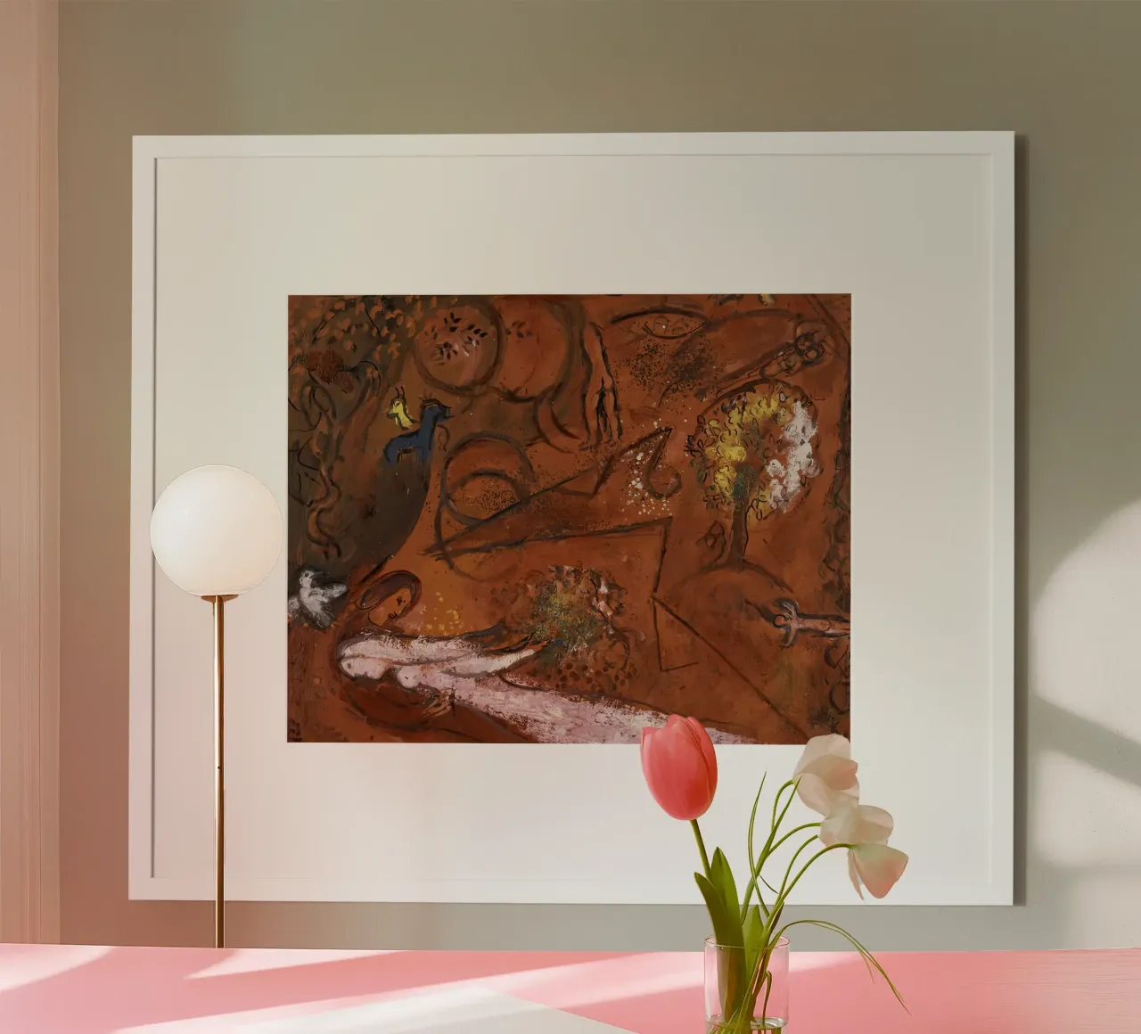 Marc Chagall Le Cantique des Cantiques I poster de MC Exhebition