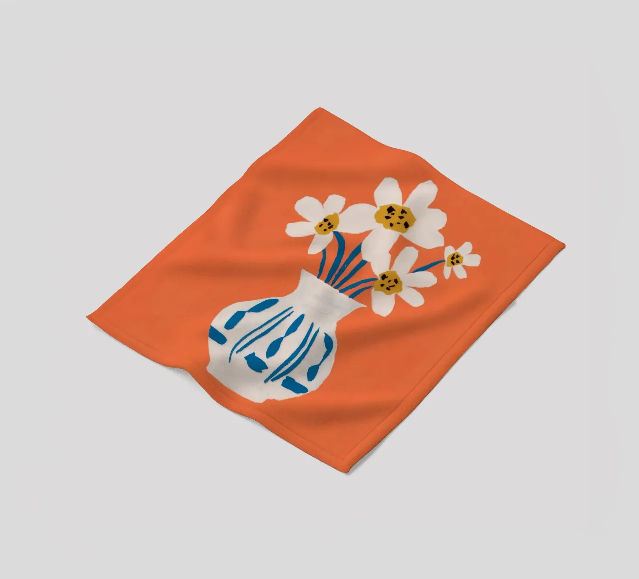 Terracotta Daisy Delight coperta in pile da Terra Tone