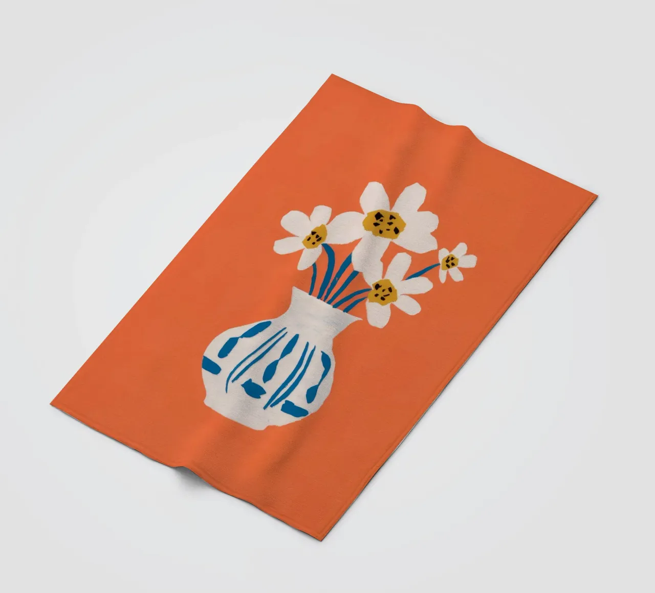 Terracotta Daisy Delight coperta in pile da Terra Tone