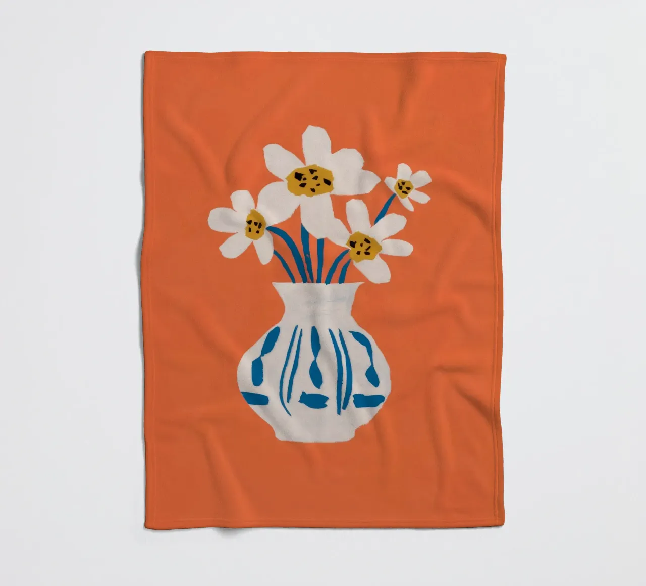 Terracotta Daisy Delight coperta in pile da Terra Tone