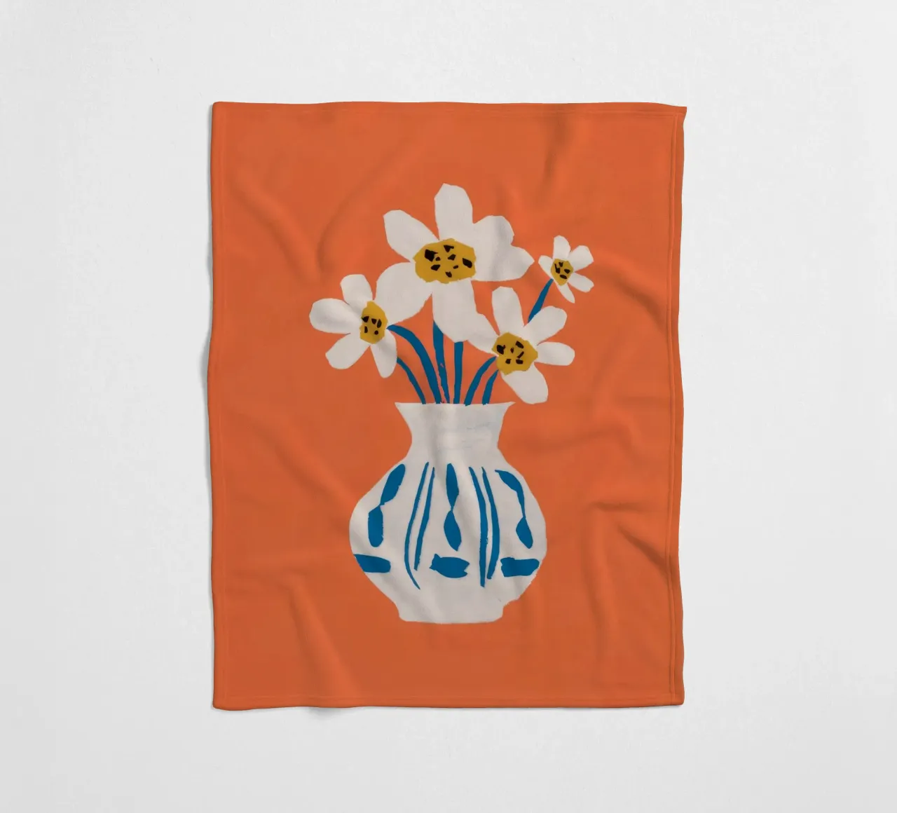 Terracotta Daisy Delight coperta in pile da Terra Tone