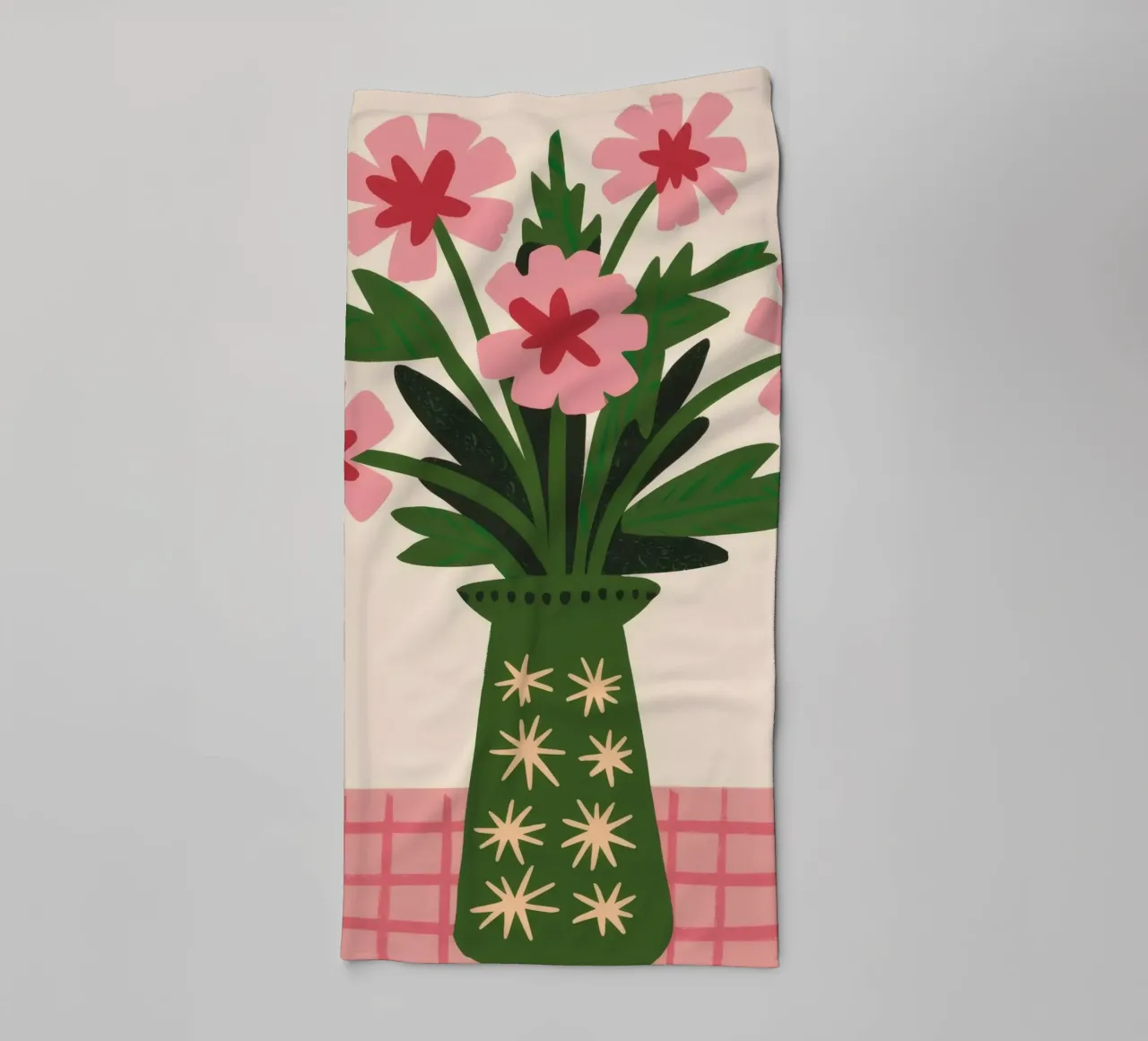 Smaragd Vase Charme Handtuch von Terra Tone