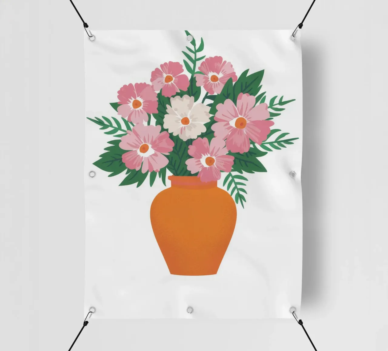 Terracotta Daisy Glow telo in pvc da Terra Tone