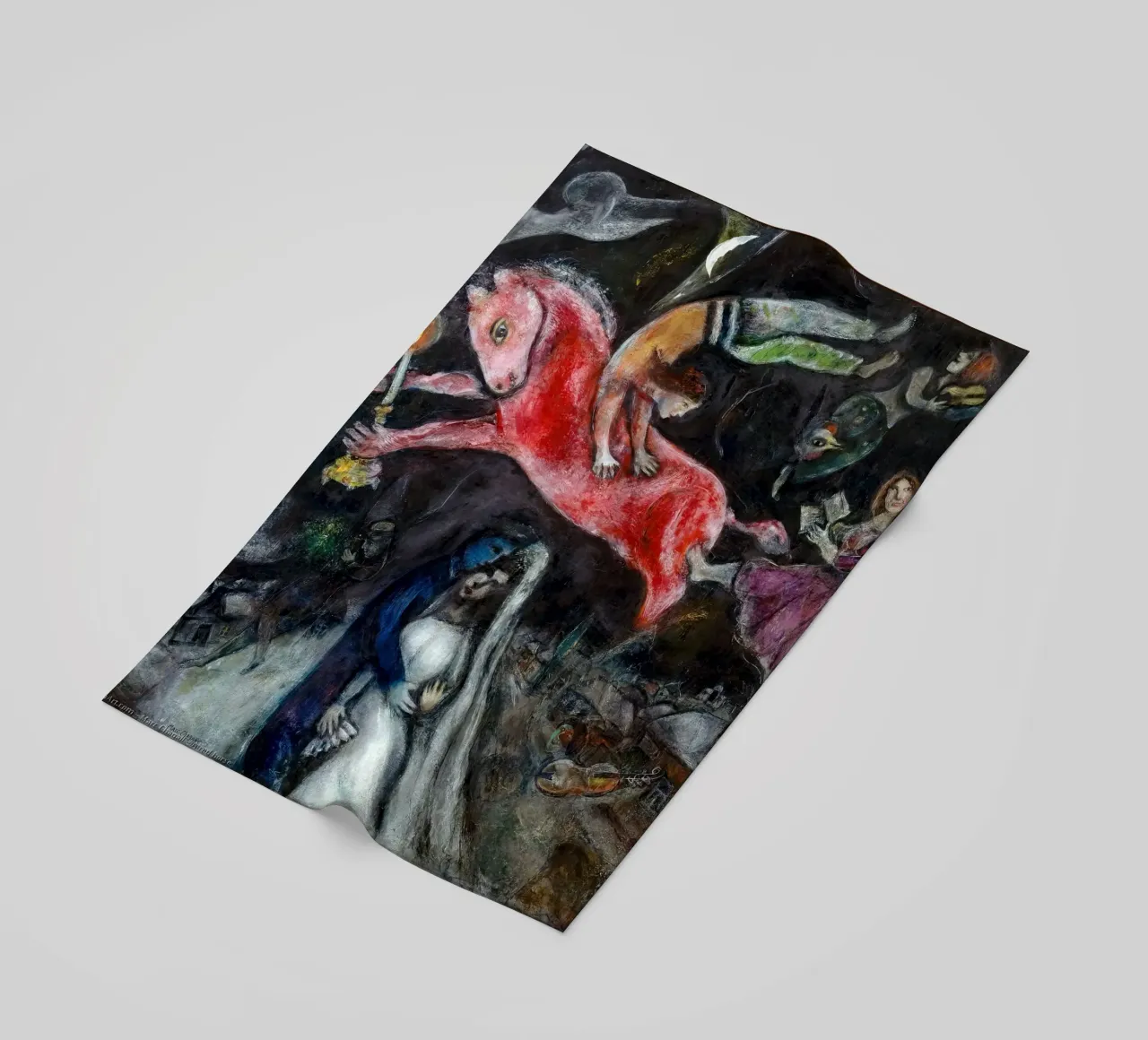 marc Chagall Un cavallo rosso telo mare da MC Exhebition