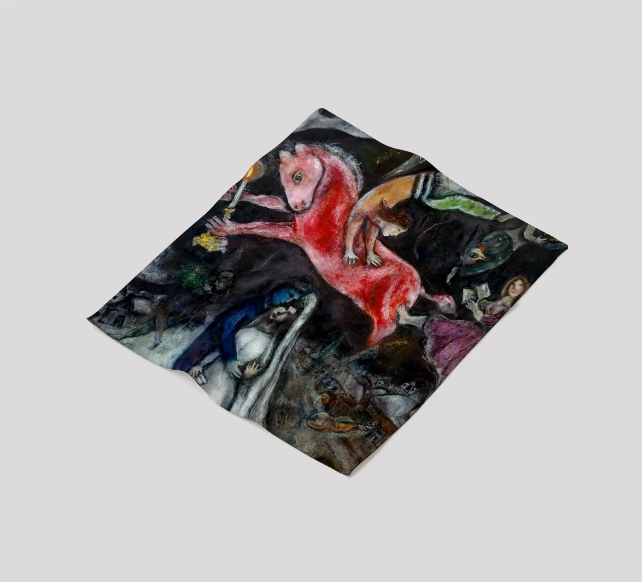 marc Chagall Un cavallo rosso coperta in pile da MC Exhebition