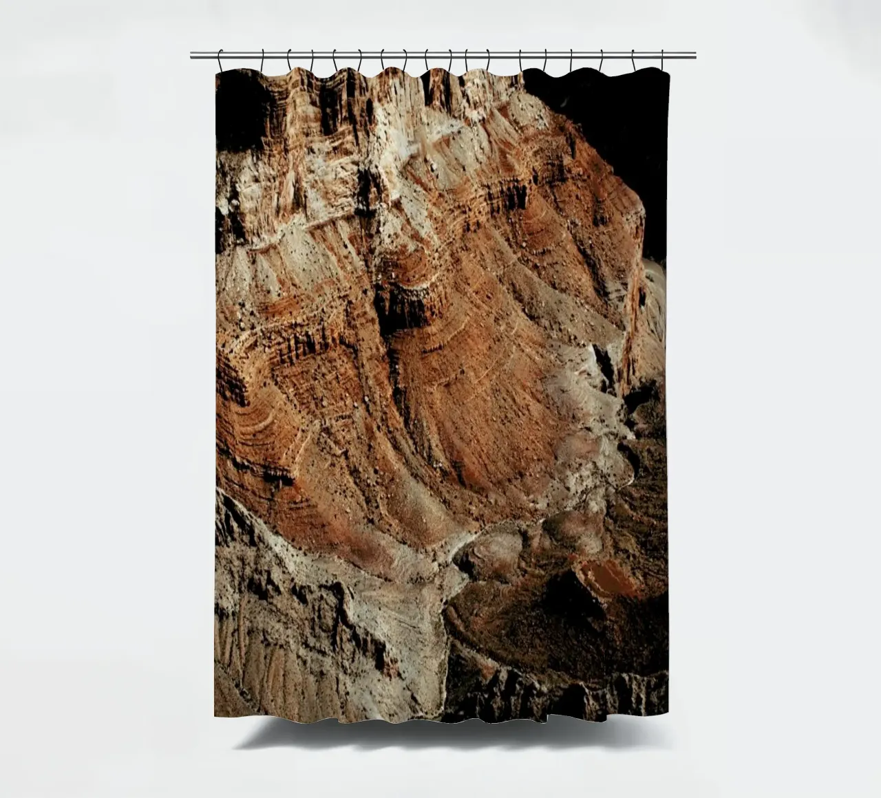 Flight Over The Grand Canyon shower curtain by Sebastian Hilgetag