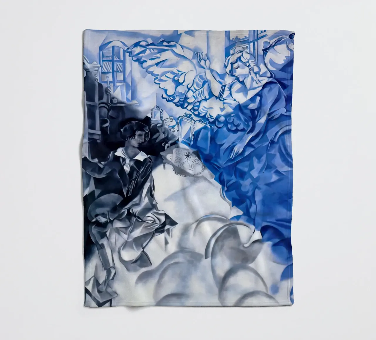 marc Chagall Selbstbildnis mit Muse Traum Fleecedecke von MC Exhebition
