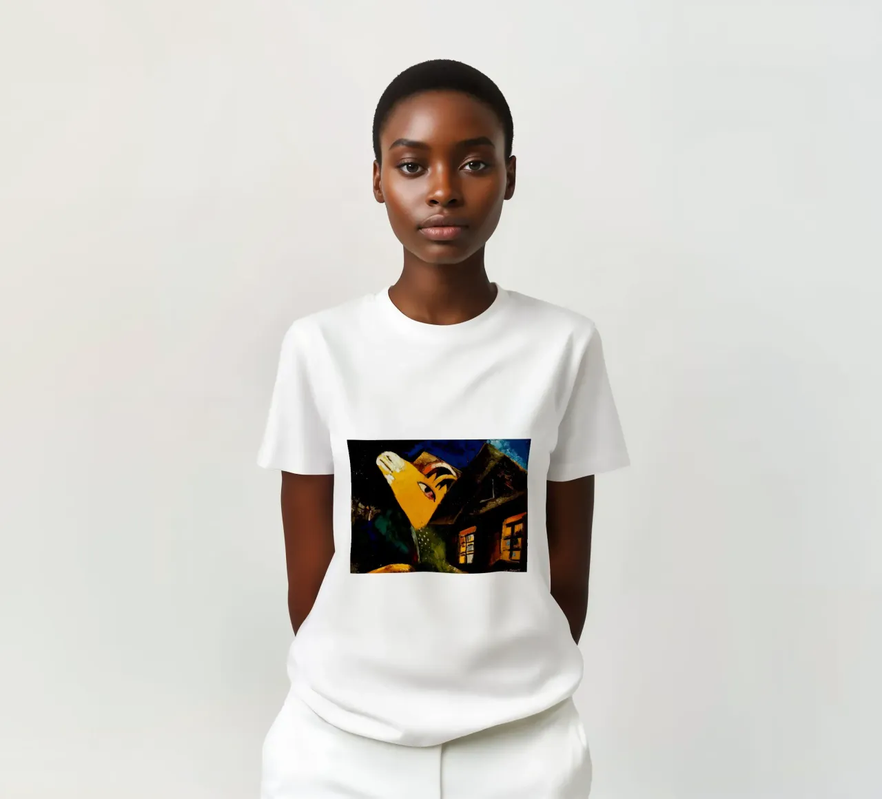marc Chagall La stalla t-shirt da MC Exhebition