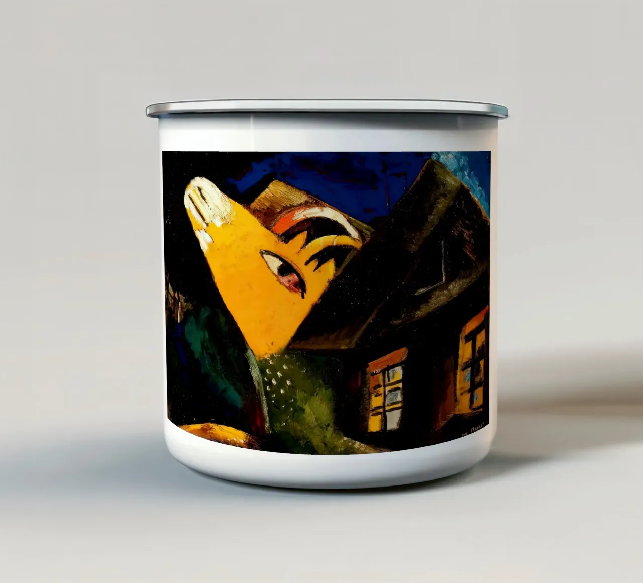 marc Chagall La stalla tazza in smalto da MC Exhebition