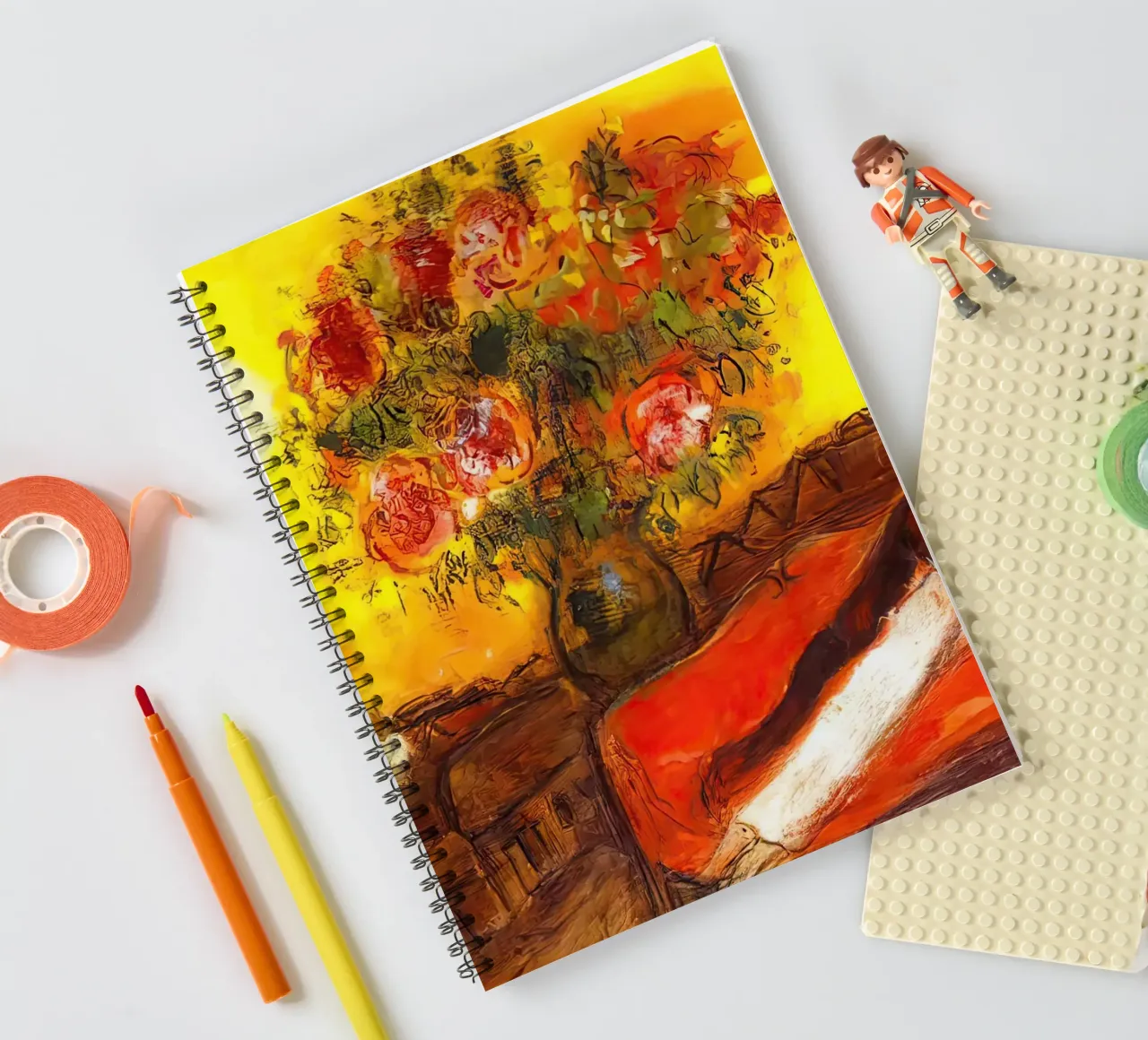marc Chagall The Sky inflames spiral notebook by MC Exhebition