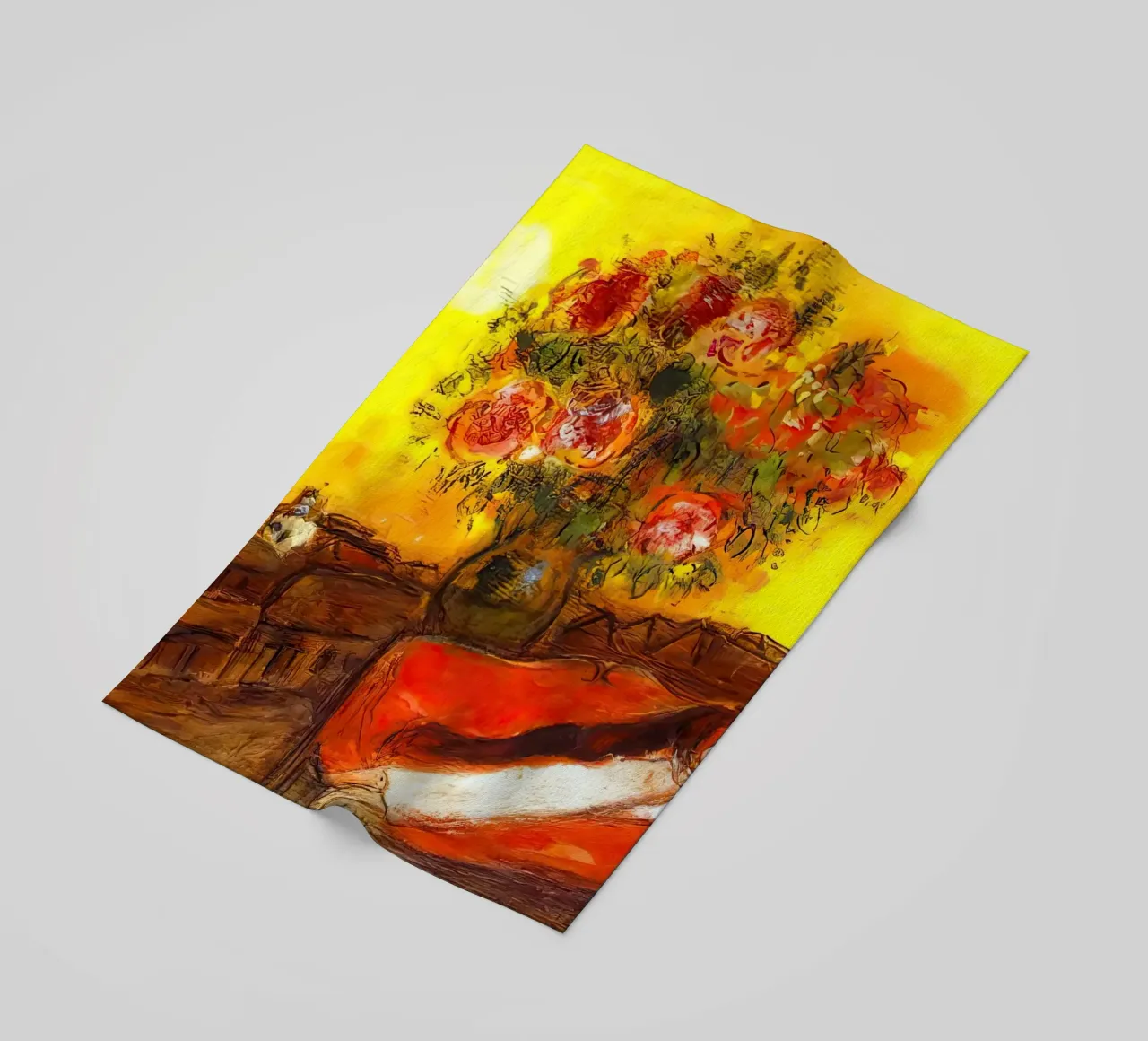 marc Chagall Il cielo si infiamma telo mare da MC Exhebition