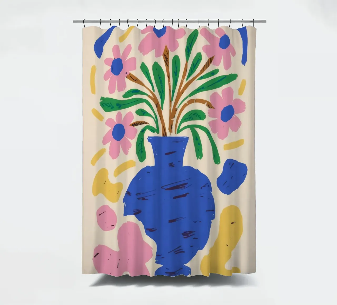 Abstract Bloom Form Duschvorhang von Terra Tone