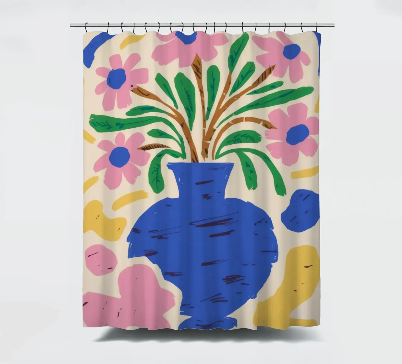 Abstract Bloom Form Duschvorhang von Terra Tone