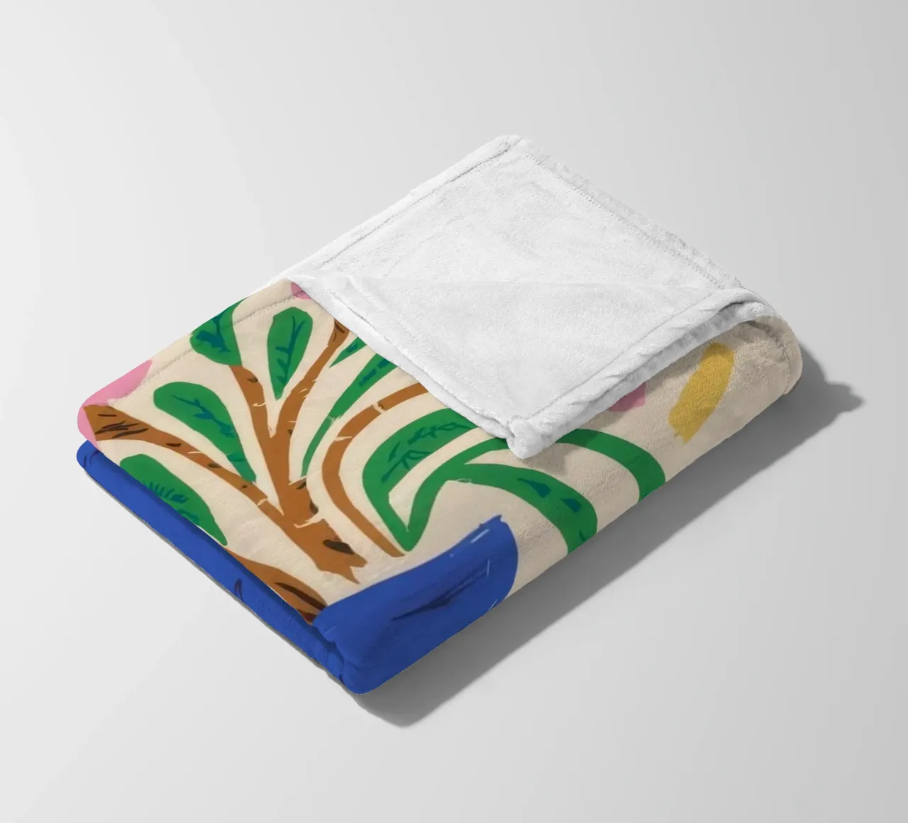 Modulo di fioritura astratto coperta in pile da Terra Tone
