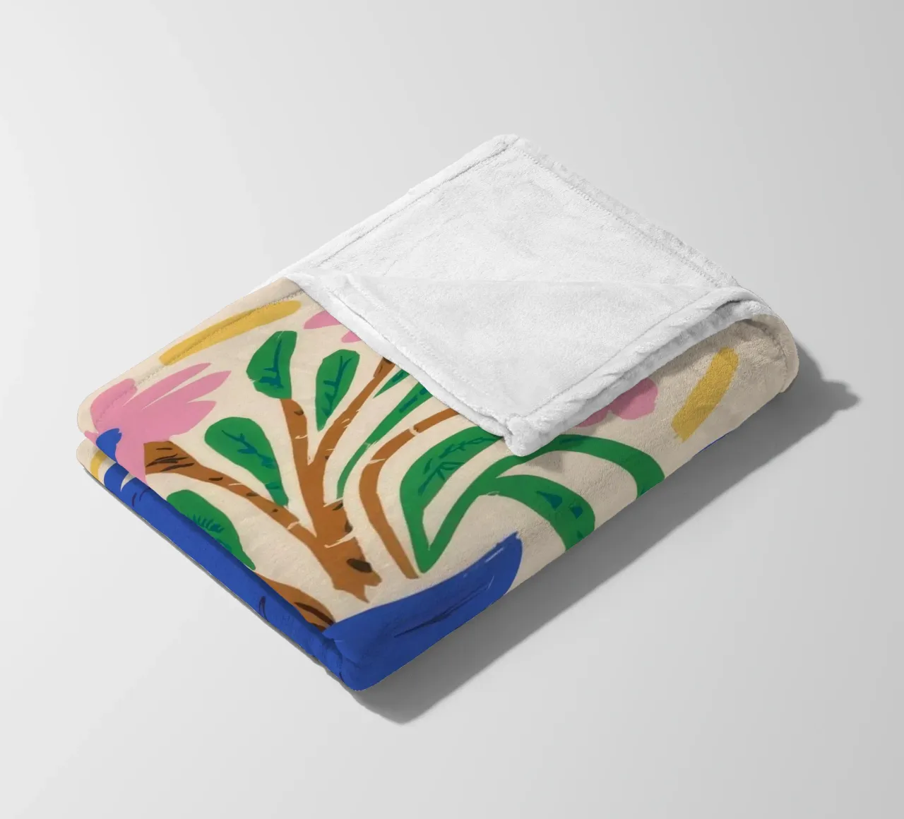Modulo di fioritura astratto coperta in pile da Terra Tone