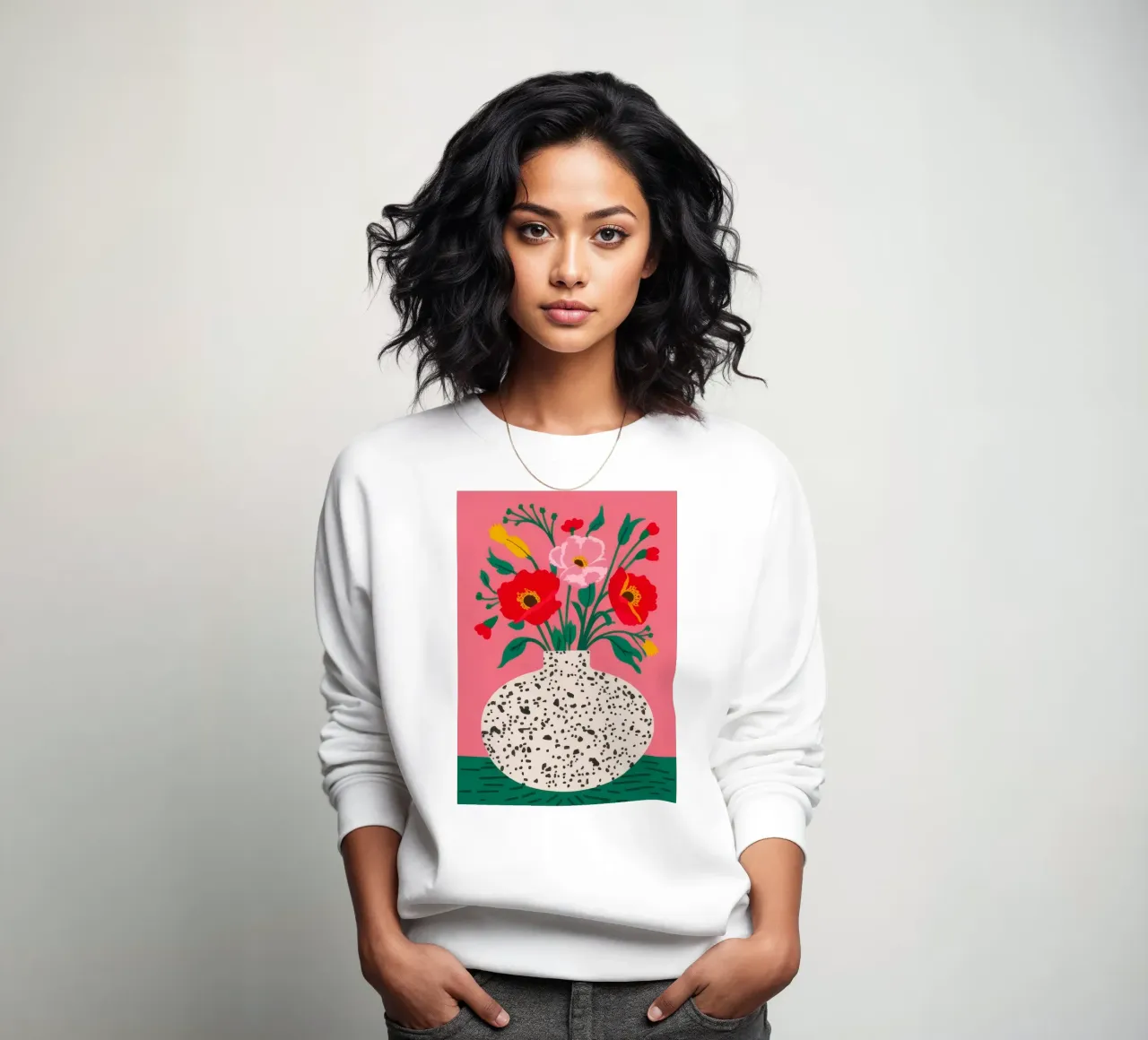 Orange Tiger Pitcher sweatshirt by Terra Tone