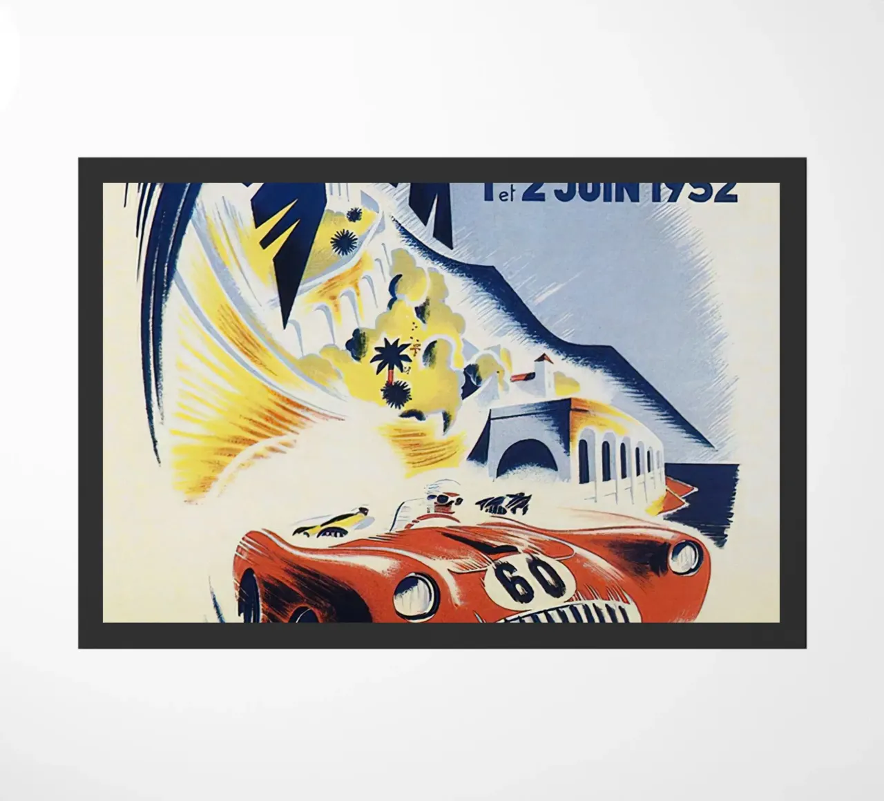 Manifesti del Gran Premio di Monaco del 1952 zerbino da hite Shop