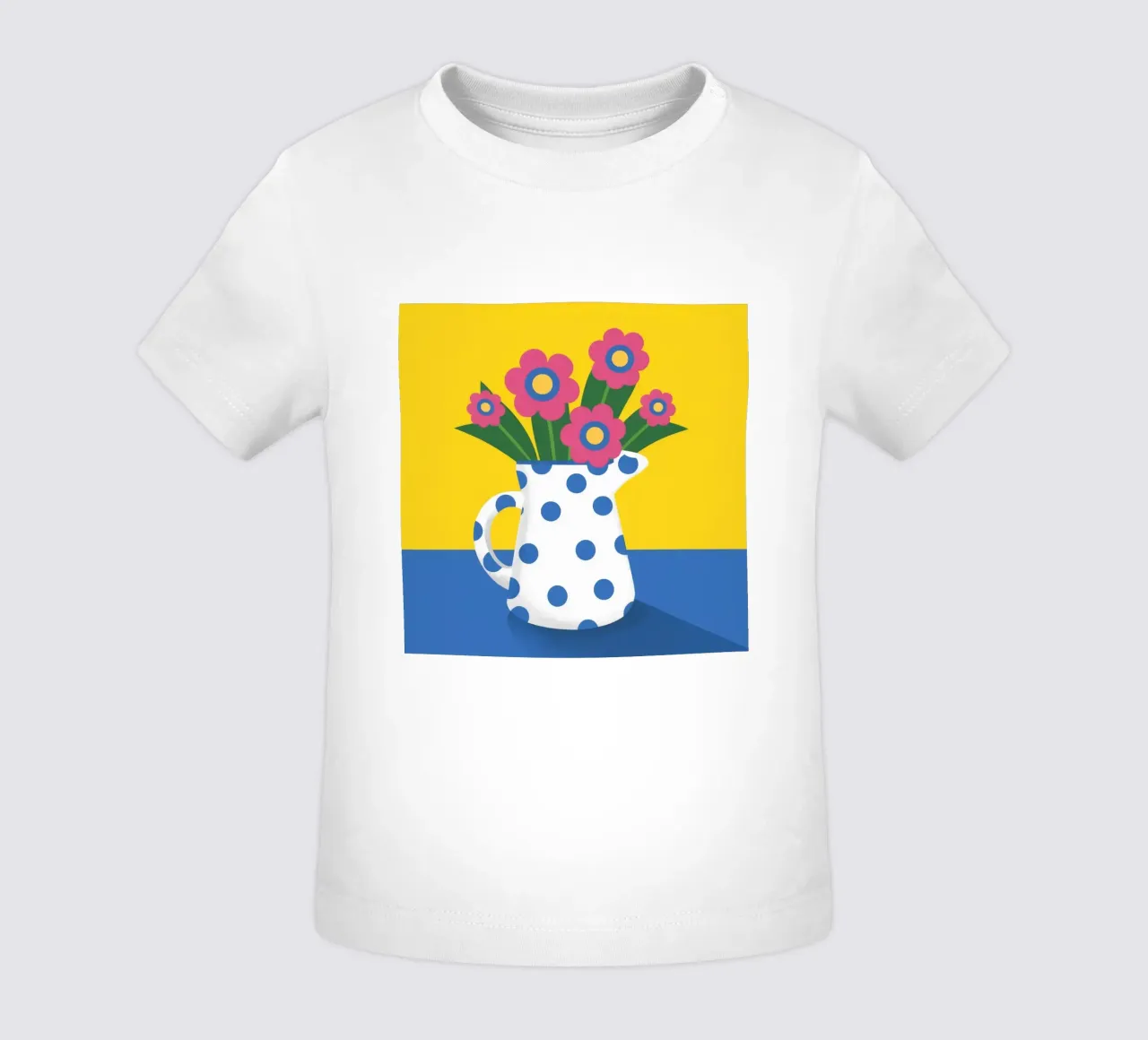 Fiore a pois Pop maglietta neonato da Terra Tone