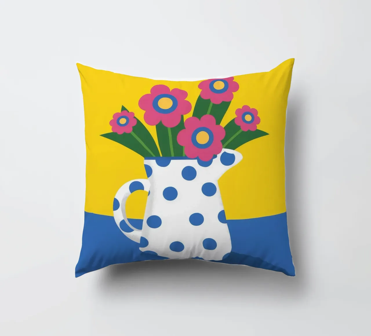 Fiore a pois Pop cuscino da Terra Tone