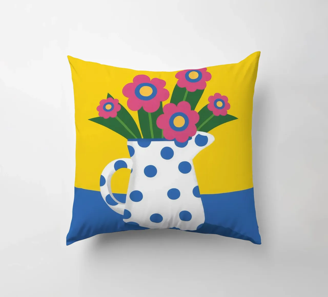 Fiore a pois Pop cuscino da Terra Tone