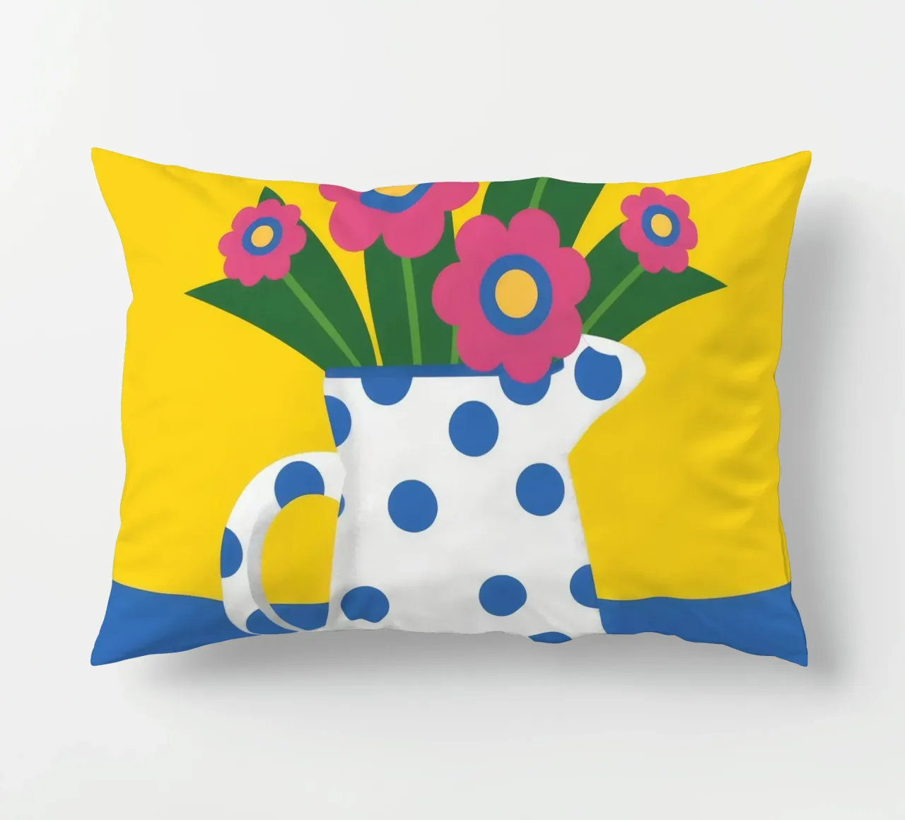 Fiore a pois Pop cuscino da Terra Tone