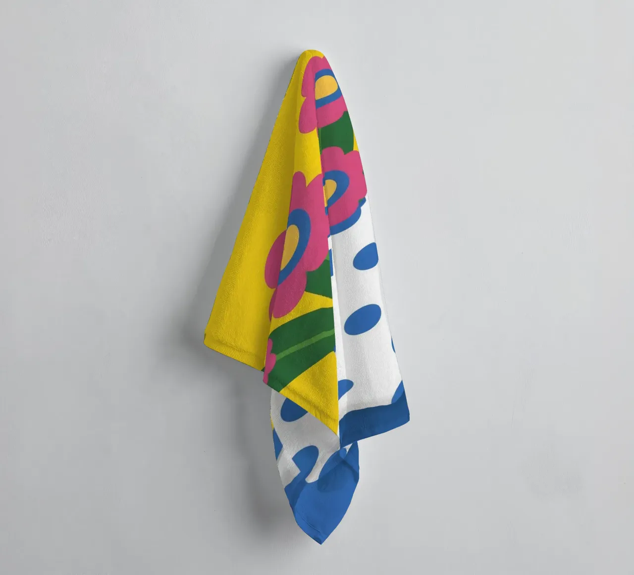 Fiore a pois Pop asciugamano da bagno da Terra Tone