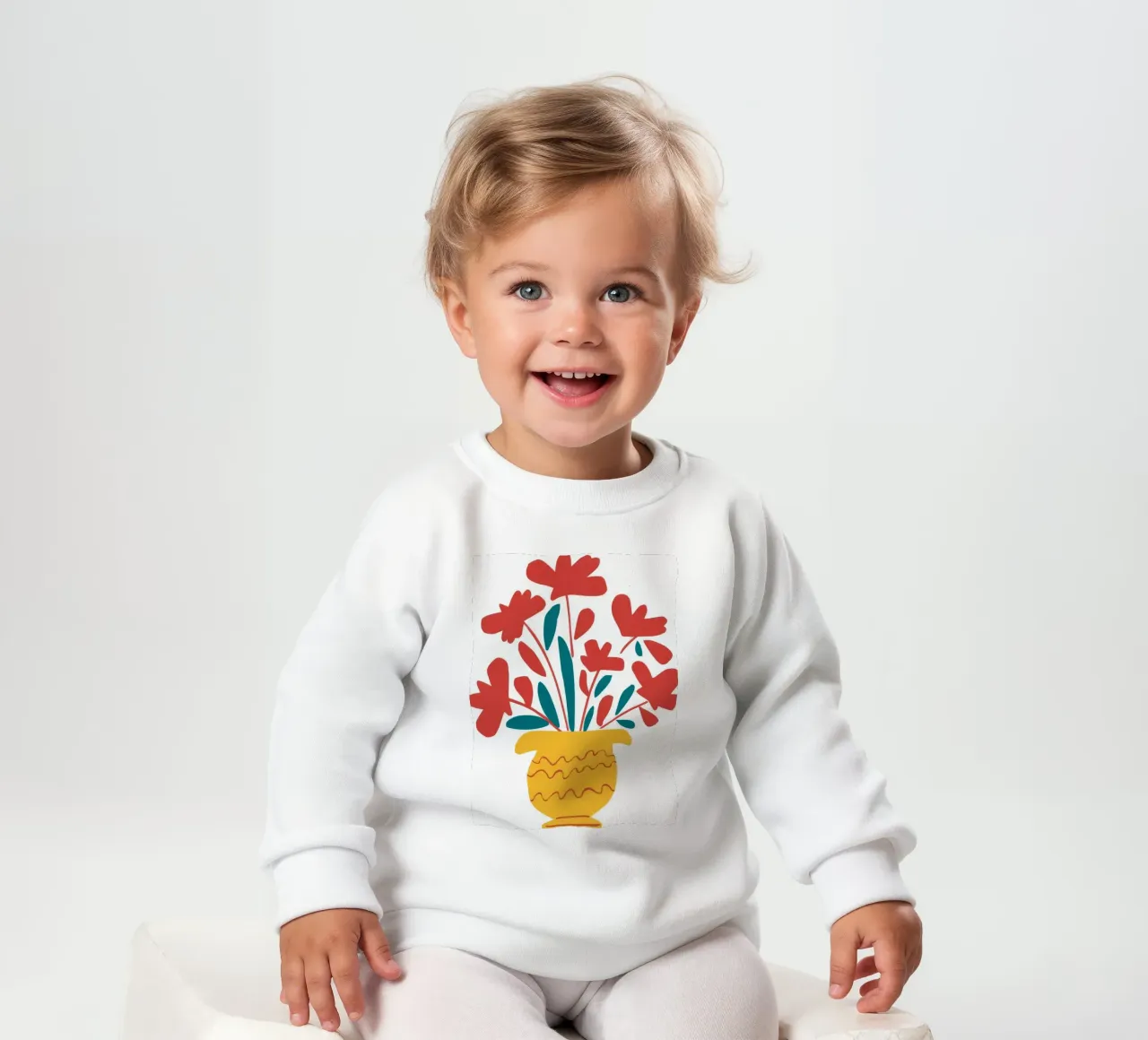 Wicker Vase Radiance Baby Sweatshirt von Terra Tone