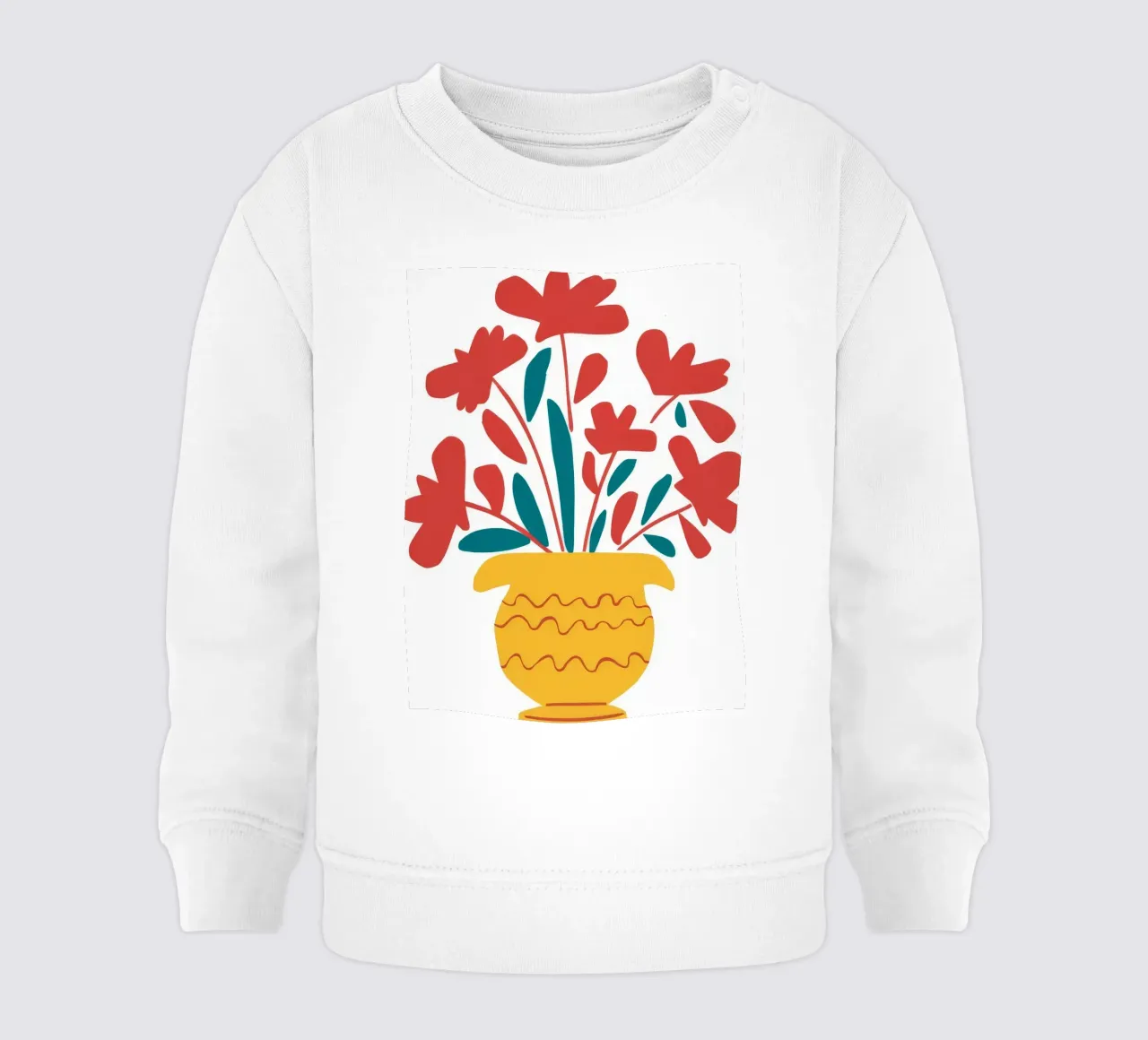 Wicker Vase Radiance Baby Sweatshirt von Terra Tone