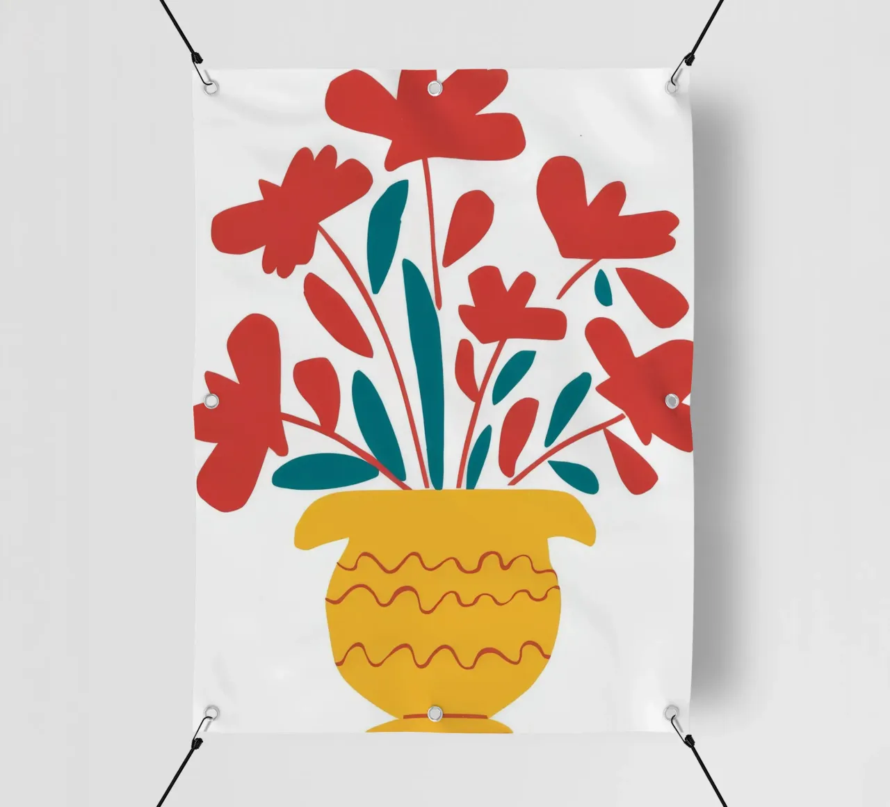 Vaso di vimini Radiance telo in pvc da Terra Tone