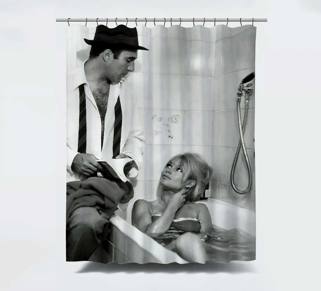 Brigitte Bardot & Michel Piccoli 1963 tenda da doccia da hite Shop