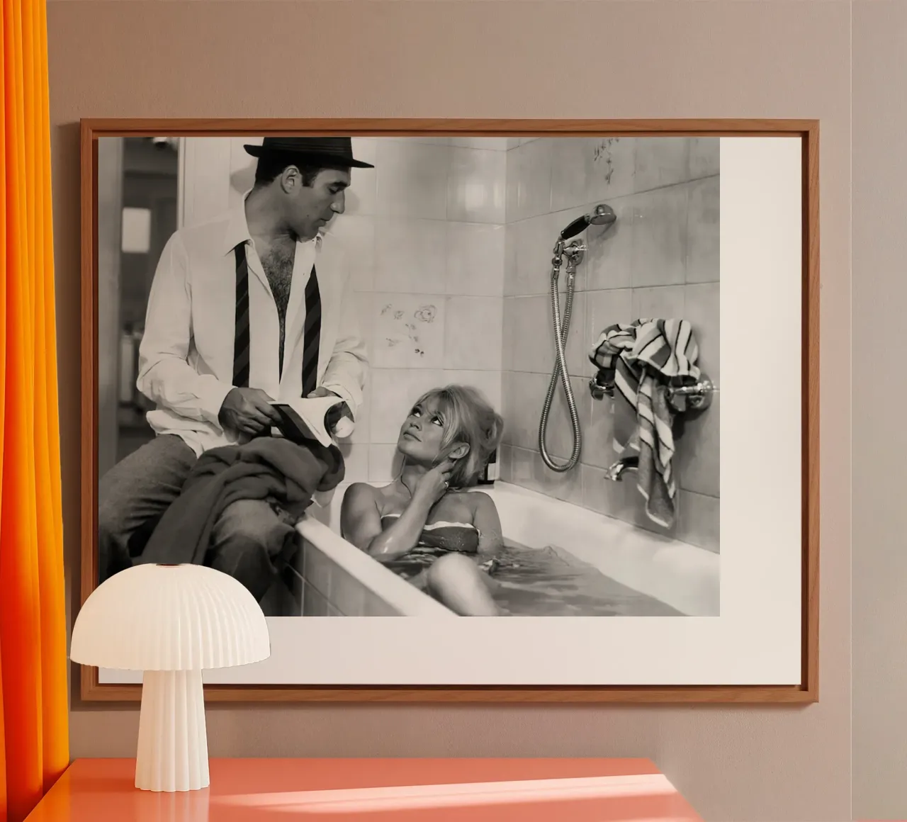 Brigitte Bardot & Michel Piccoli 1963 alluminio dibond da hite Shop