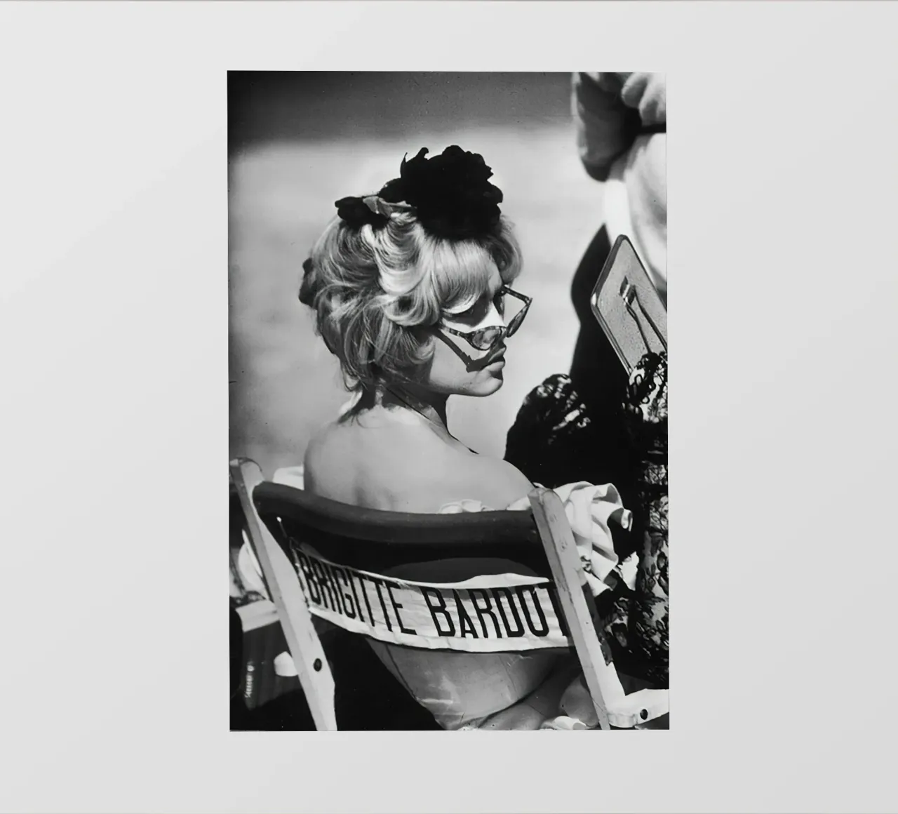 Brigitte Bardot sul set telo in pvc da hite Shop