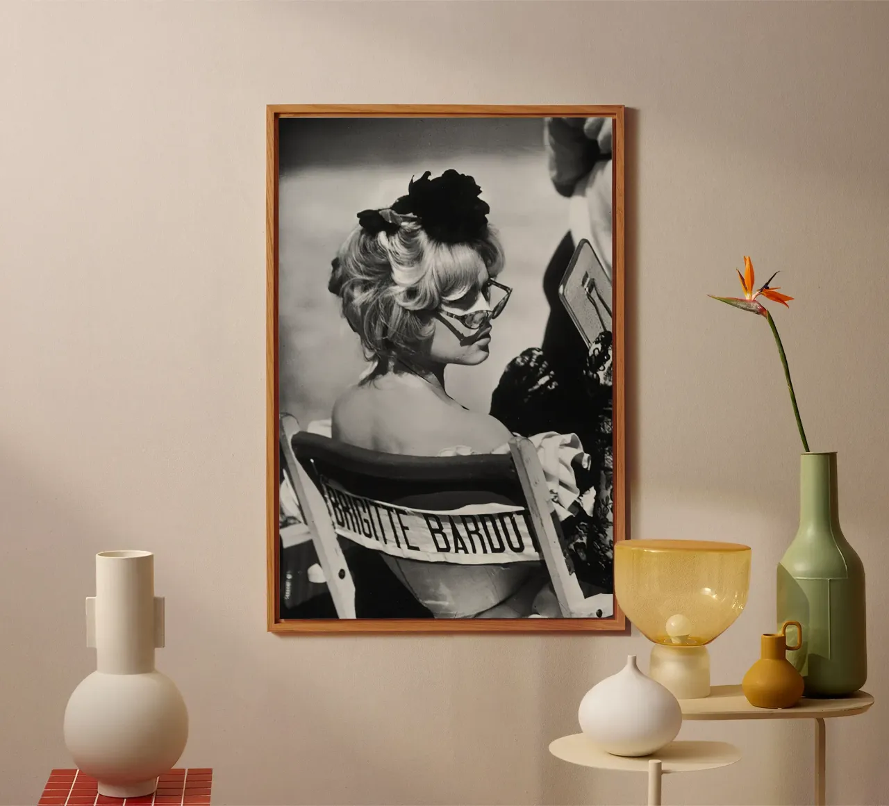 Brigitte Bardot sul set alluminio dibond da hite Shop