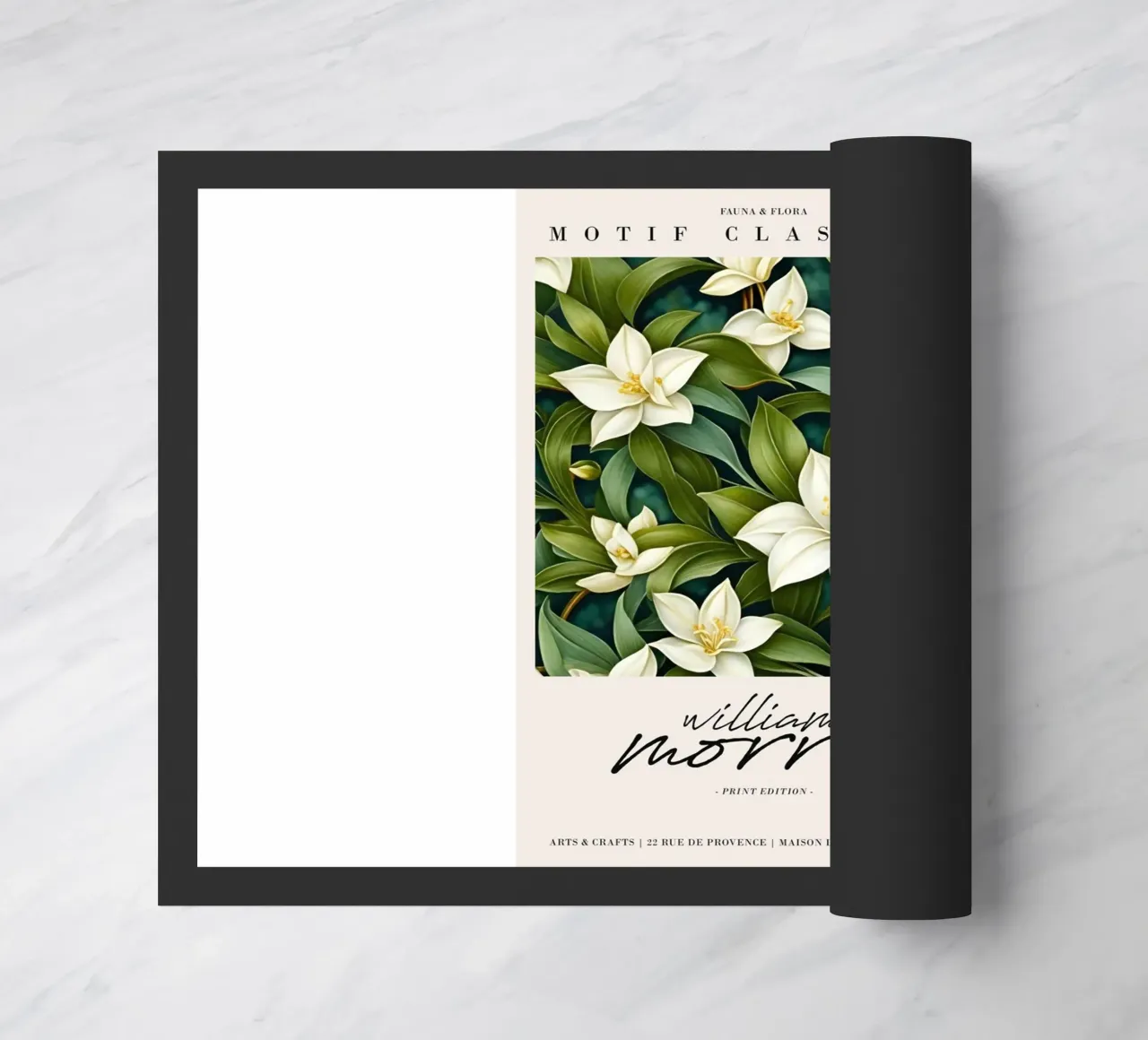 witte bloemen natuurlijke schoonheid william morris deurmat van komo store