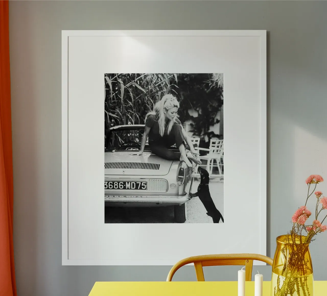 Brigitte Bardot con bassotto 1962 poster da hite Shop