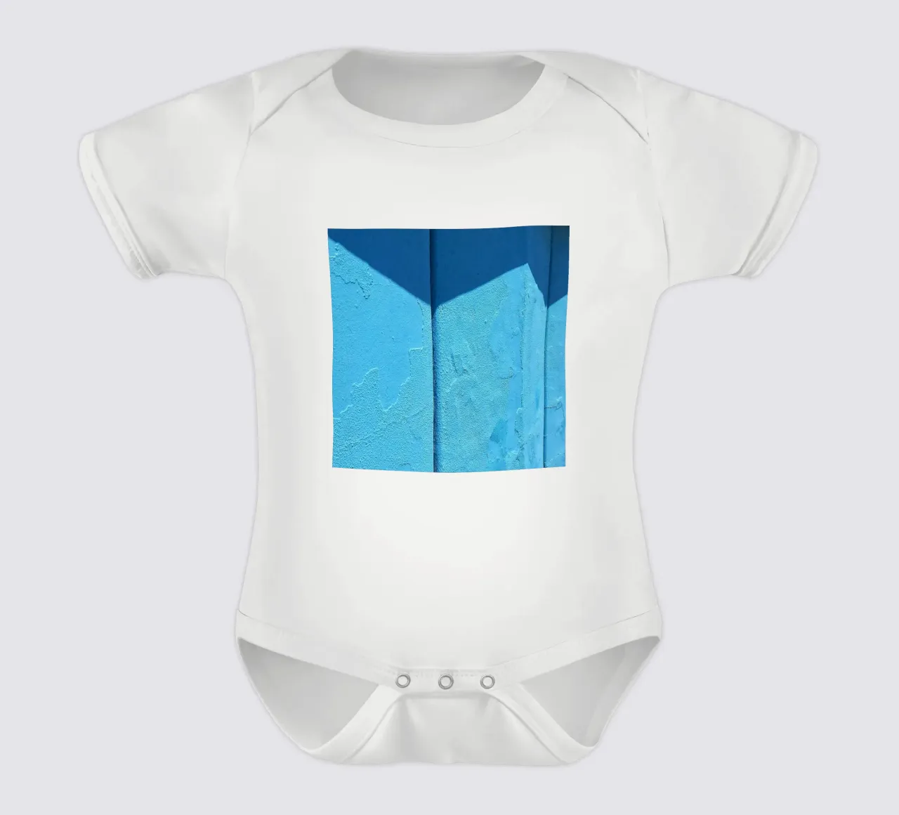 ombre murale body bébé de Bleu