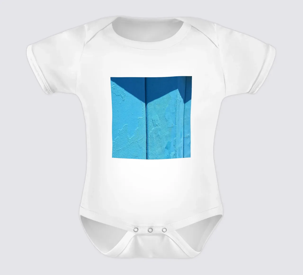 ombre murale body bébé de Bleu