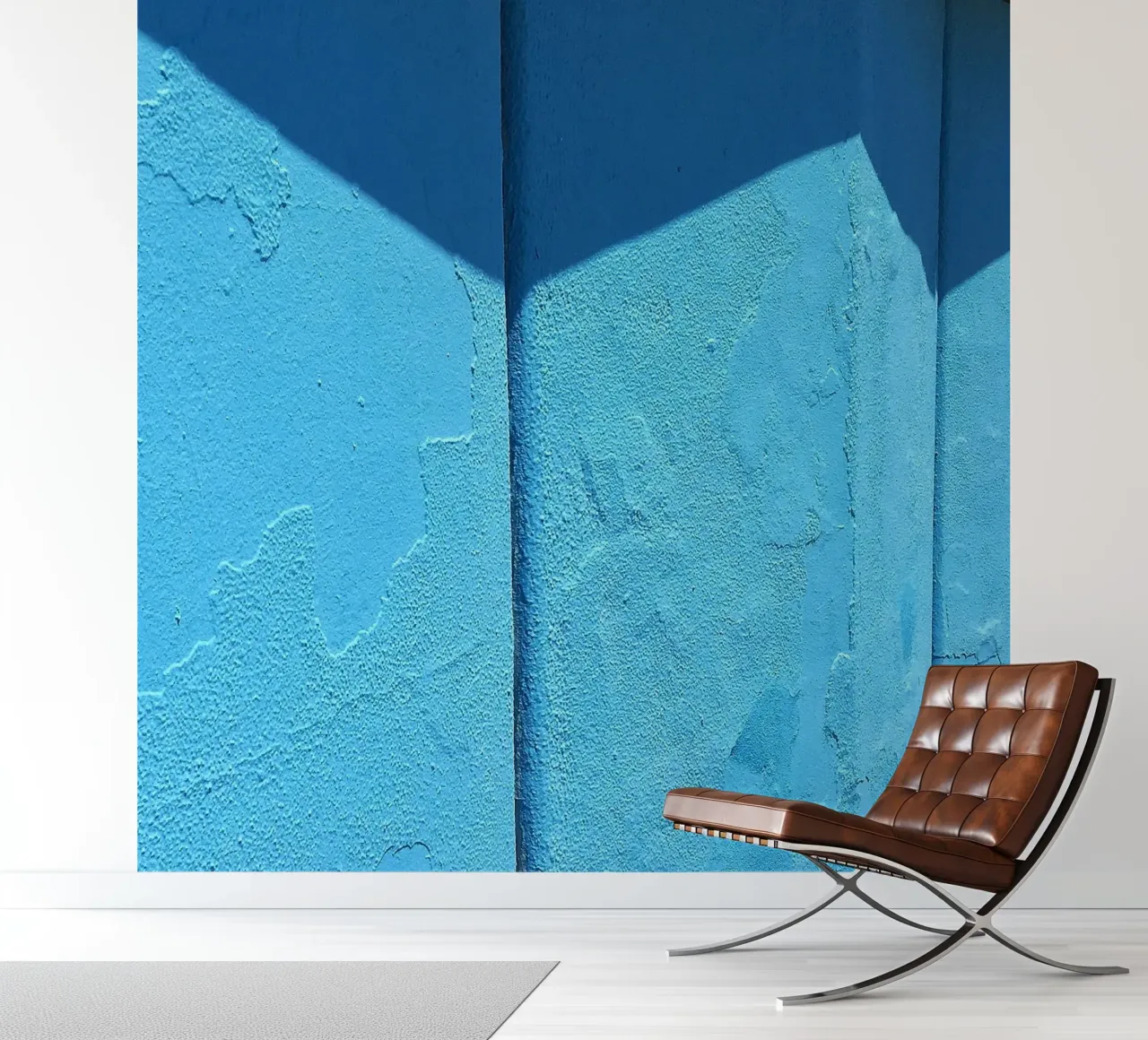 muurschaduw fotobehang van Bleu