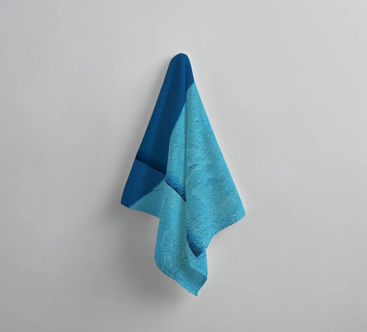 ombre murale serviette de bain de Bleu