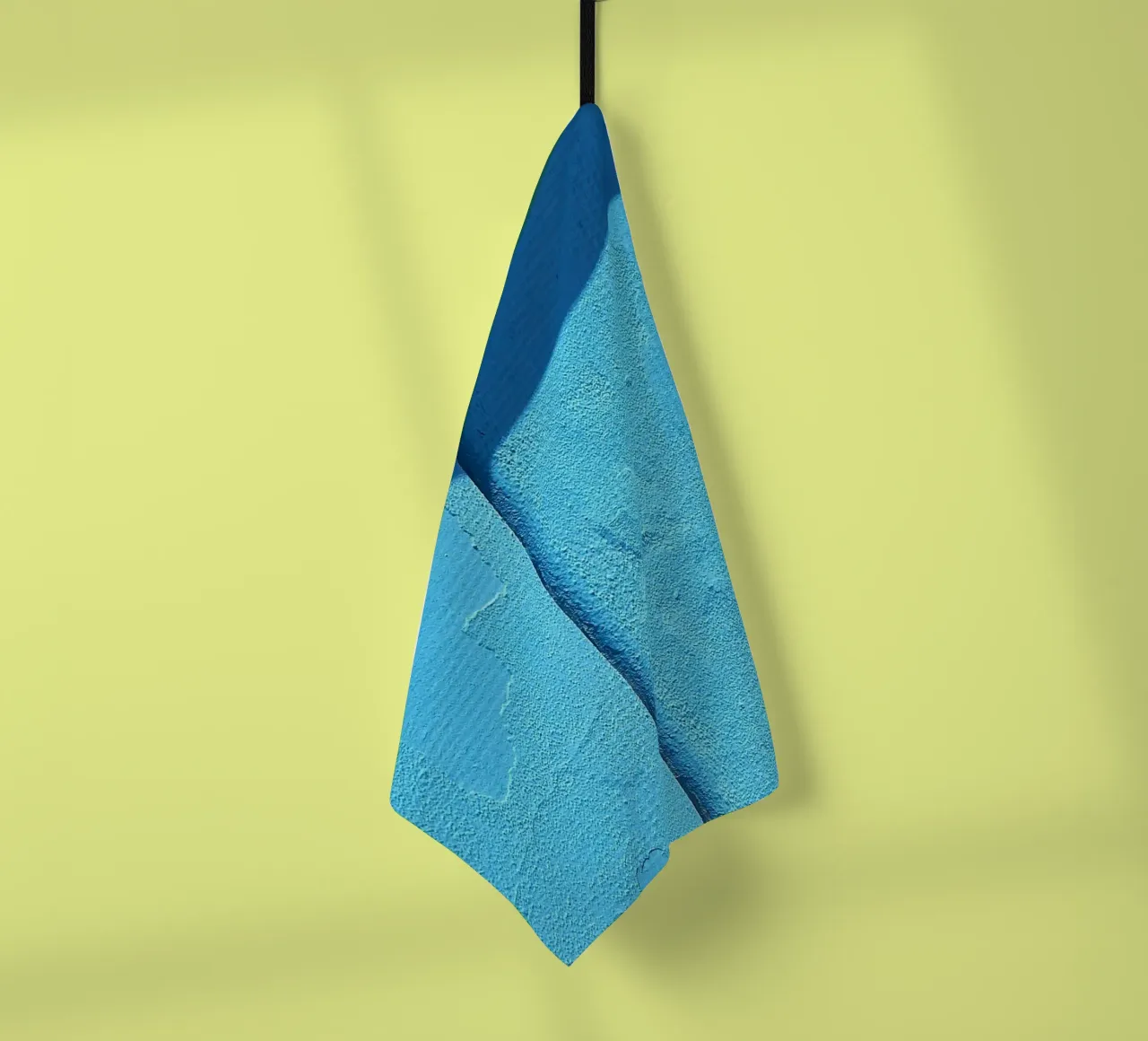 ombre murale torchon de Bleu