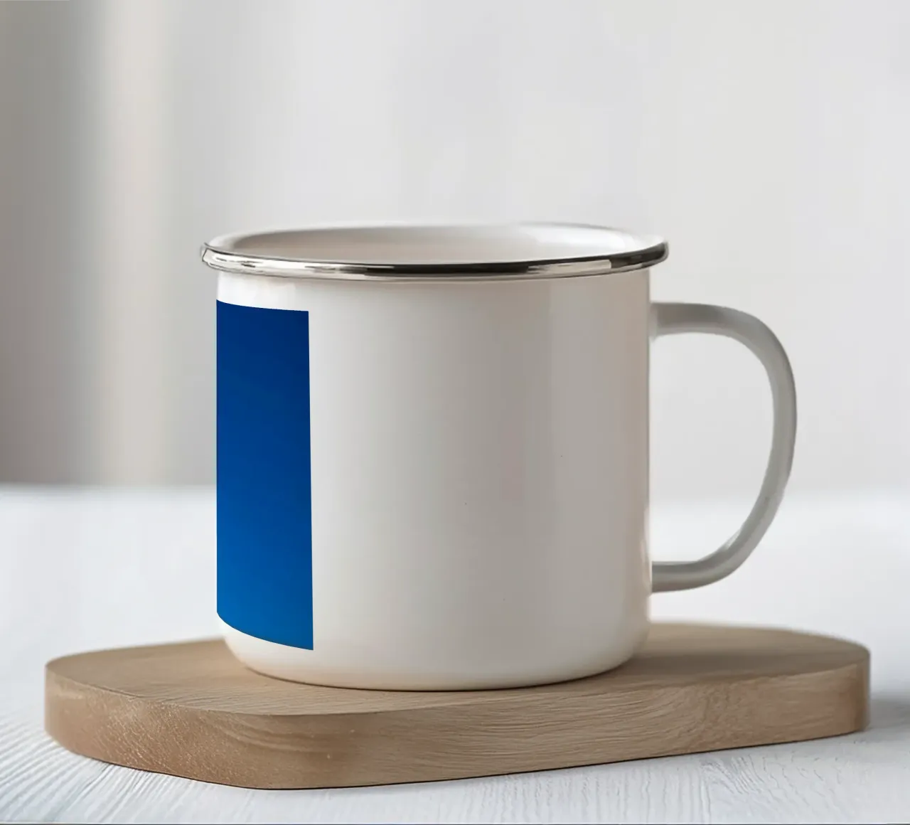 parete minima tazza in smalto da Bleu