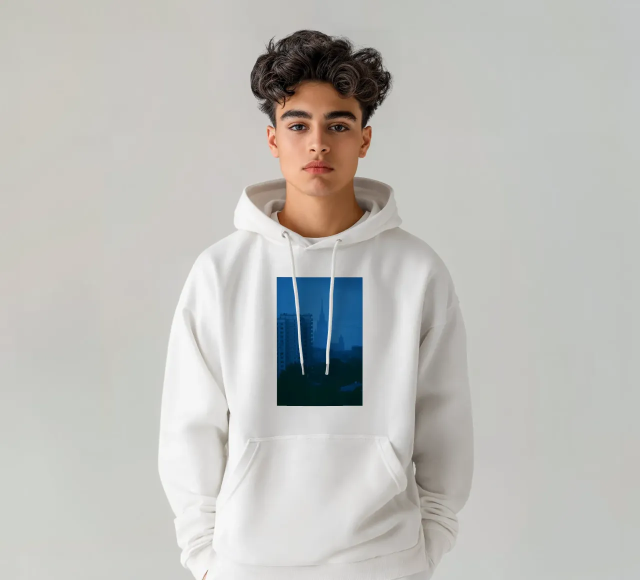 aumento dell'edificio felpa con cappuccio da Bleu